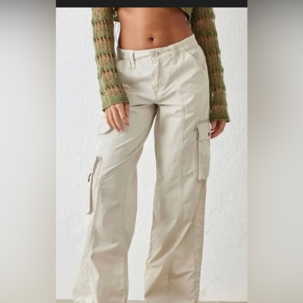 BDG Y2K beige Low-Rise relaxed fit utility Cargo Pants Size XXXL new